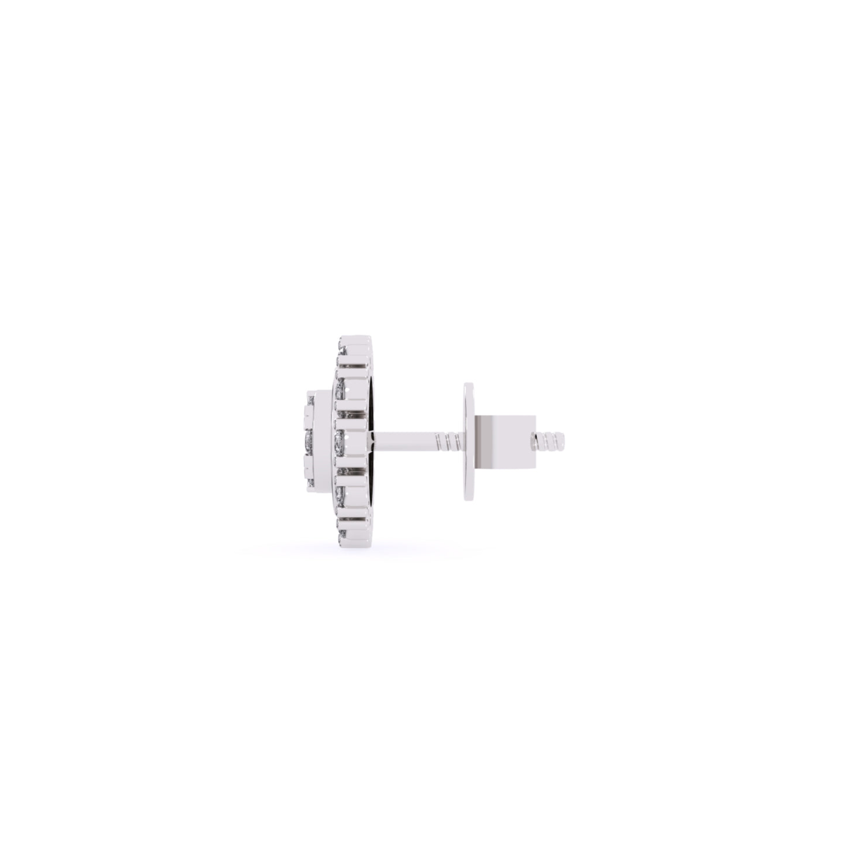 Unique Round Diamond Earrings For Women
